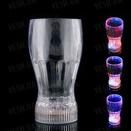 Светящийся LED стакан для напитков с мигающей разноцветной подсветкой для различных праздников и торжеств, фото 1