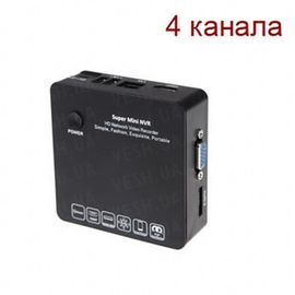 Миниатюрный 4-х канальный IP видеорегистратор FULL HD 1080P c ONVIF, HDMI и поддержкой внешнего ESATA/USB HDD до 4-х Tb (мод. KENVS 6200 4CH), фото 1