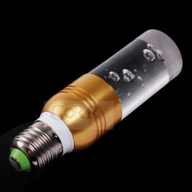 16-ти цветная энергосберегающая 3W цилиндрическая бронзовая кристальная LED лампочка c пультом ДУ - для создания романтической расслабляющей подсветки в комнате, фото 1