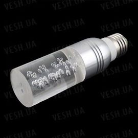 16-ти цветная энергосберегающая 3W цилиндрическая кристальная LED лампочка c пультом ДУ - для создания романтической расслабляющей подсветки в комнате (мод. E-27-3T), фото 1