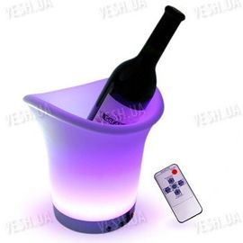 Светодиодная 7-ми цветная LED подставка для бутылок с подсветкой с изменяющимися цветами + пульт дистанционного управления, фото 1
