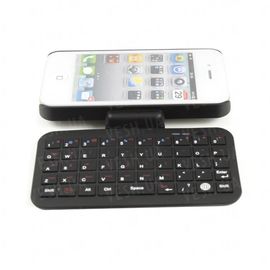 Беспроводная чёрная WiFi мини клавиатура на 49 клавиш для iPhone 4 4S 4G 4GS в комплекте с чехлом и технологией Bluetooth 3.0, фото 1