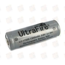 Аккумулятор Ultrafire 17500 Li-Ion 1300 мАч, защищенный, фото 1