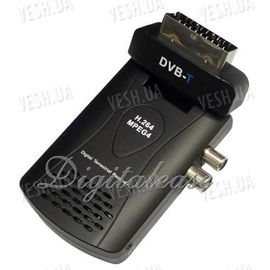 DVB-T SCART MPEG4 H.264 ТВ-тюнер с пультом ДУ, фото 1