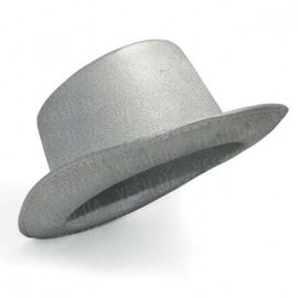 Шляпа Цилиндр серебряная, фото 1