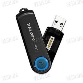 USB флеш-память Transcend со встроенной системой защиты доступа к данным по отпечатку пальца на 4 или 8 Gb, фото 1