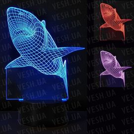 3D Светильник Акула, фото 1