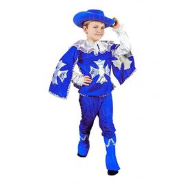 Маскарадный костюм Мушкетер синий размер L, фото 1