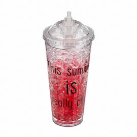 Охлаждающая бутылка Ice Cup 550 мл. Красная, фото 1