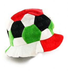 Шапка Футбольный мяч велюр красно зеленая, фото 1