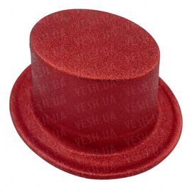 Шляпа детская Цилиндр блестящая красная, фото 1