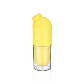 Бутылка для воды со стаканом 500 мл. Желтый, фото 1