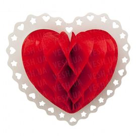Декор 3D Сердце 27 см, фото 1