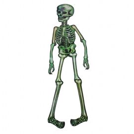 Декор настенный 85 см Скелет зеленый, фото 1