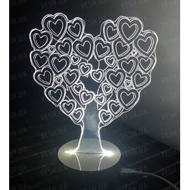 Love Tree: Оптический обман, превращающий 2D светильник в 3D, фото 1