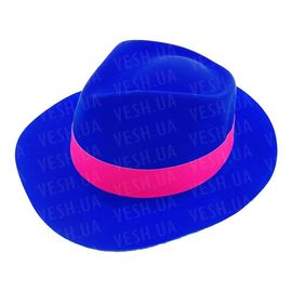Шляпа Мужская пластик с лентой синяя, фото 1
