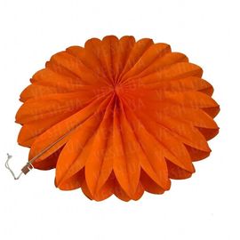 Веерный круг тишью 40 см оранжевый 0011, фото 1