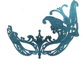 Венецианская маска Баттерфлай голубая, фото 1