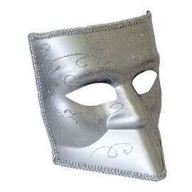 Венецианская маска Баута серебро, фото 1