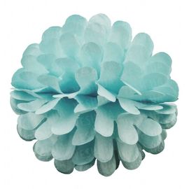 Бумажный шар цветок 20 см голубой 0001, фото 1