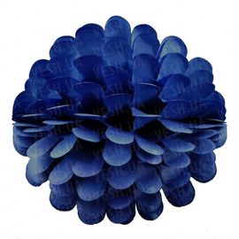 Бумажный шар цветок 20 см лазурно синий 0005, фото 1