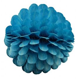 Бумажный шар цветок 20 см лазурный 0003, фото 1
