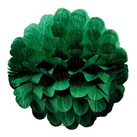 Бумажный шар цветок 20 см малахитовый 0016, фото 1