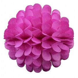 Бумажный шар цветок 30 см малиновый 0009, фото 1