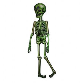 Декор настенный 150 см Скелет зеленый, фото 1