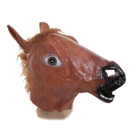 Маска латексная Лошадь коричневая, фото 1