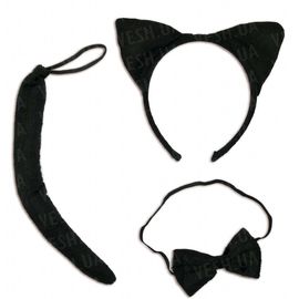 Набор Кошечка ушки, хвост, галстук бабочка, фото 1