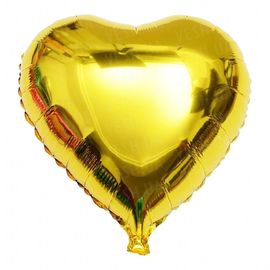 Шарик (45см) Сердечко золотое, фото 1