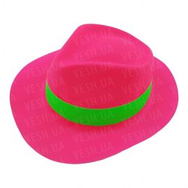 Шляпа Мужская пластик с лентой малиновая, фото 1