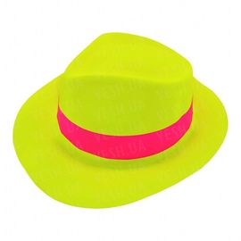 Шляпа Мужская пластик с лентой желтая, фото 1