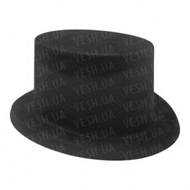 Шляпа Цилиндр Флок черная, фото 1