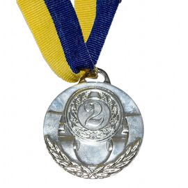 Медаль Спортивная маленькая серебро, фото 1