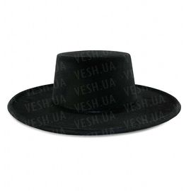 Шляпа детская Зорро флок черная, фото 1