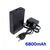 12V литий-полимерный перезаряжаемый аккумулятор 6800 mAh в чёрном пластиковом корпусе для питания охранных камер видеонаблюдения, фото 1 12V литий-полимерный перезаряжаемый аккумулятор 6800 mAh в чёрном пластиковом корпусе для питания охранных камер видеонаблюдения, фото 1