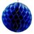 Товар распродан - Бумажный шар соты 20 см синий 0002 - Новогодние игрушки и украшения, фото 1