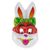 Товар распродан - Маска Детская Заяц уп. 12 шт пластик - Карнавальные маски, фото 3