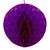 Товар распродан - Бумажный шар соты 20 см фиолетовый 0021 - Новогодние игрушки и украшения, фото 1