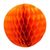 Товар распродан - Бумажный шар соты 20 см оранжевый 0011 - Новогодние игрушки и украшения, фото 1