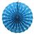 Товар распродан - Веерный круг картон 30 см голубой 0001 - Аксессуары для праздника, фото 1