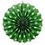 Товар распродан - Веерный круг картон 30 см малахитовый 0016 - Аксессуары для праздника, фото 1