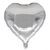 Товар распродан - Шарик (45см) Сердечко серебрянное - Шары воздушные, фото 1
