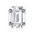 Муассанит Charles & Colvard Forever One 0.58CTW огранка Emerald Белый GHI, фото 1 Муассанит Charles & Colvard Forever One 0.58CTW огранка Emerald Белый GHI, фото 1