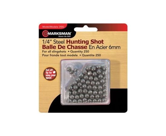 Шарики для рогатки Marksman 1/4&quot; Steel Shot, фото 1
