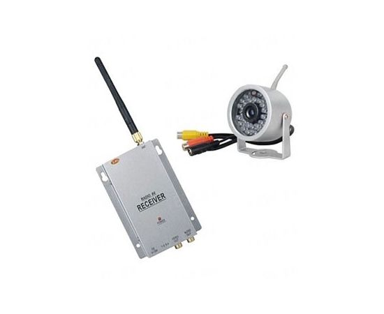Комплект из беспроводной аналоговой уличной камеры WN-15 на 2.4 Ghz + приёмник видеосигнала (на выбор), дальностью до 700 метров (модель WN-15 kit), фото 1