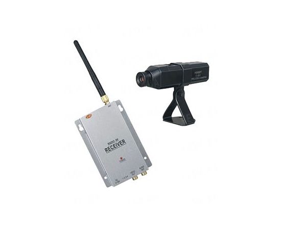 Комплект из беспроводной автономной камеры c аккумулятором С-201 на 2.4 Ghz + приёмник видеосигнала (на выбор), дальностью до 250 метров (модель CRP-201 kit), фото 1