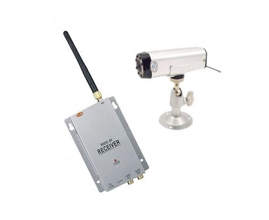 Комплект из беспроводной автономной камеры с аккумулятором С-501 на 2.4 Ghz + приёмник видеосигнала (на выбор), дальностью до 250 метров (модель CRP-501 kit), фото 1